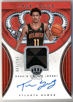 Trae Young 2018 Panini Crown Royale Auto RC #143/199