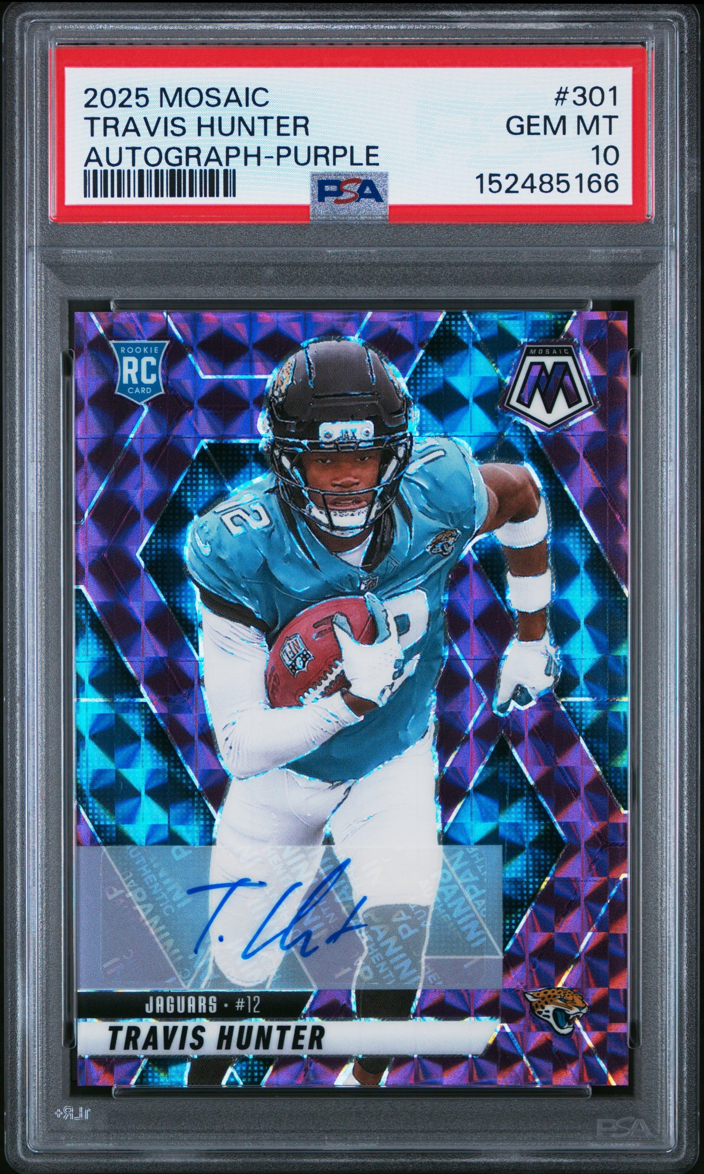 Travis Huner 2025 Mosaic Purple Auto #38/49 PSA 10 Gem Mint