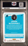 Jaden McDaniels 2020 Donriss Optic #178 Gold #8/10 PSA 9 Mint