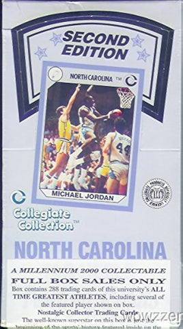 1990 North Carolina Trading Cards Collegiate Collection 2nd Edition Box