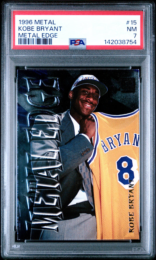 Kobe Bryant 1996-97 Fleer Metal Edge #15 PSA 7 Near Mint