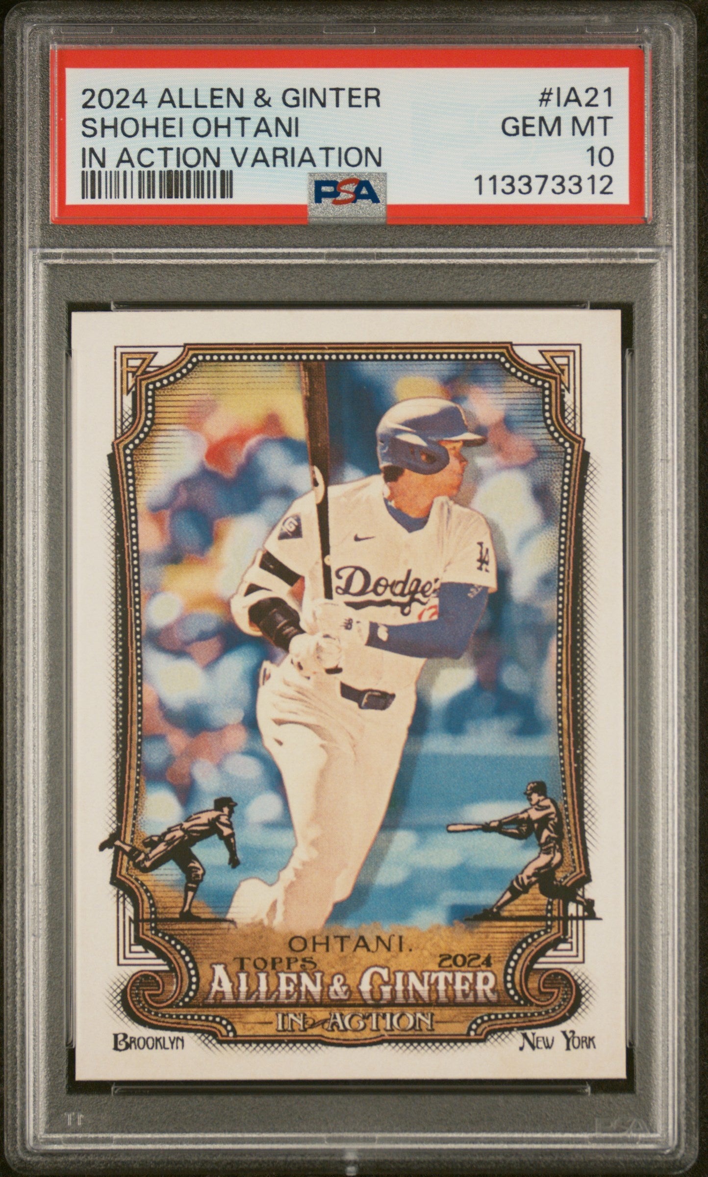 Shohei Ohtani 2024 Topps Allen and Ginter #IA21 In Action PSA 10 Gem Mint