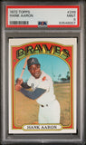 Hank Aaron 1972 Topps #299 PSA 9 Mint