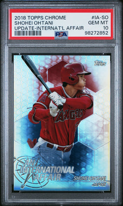 Shohei Ohtani 2018 Topps Chrome Update International Affair PSA 10 Gem Mint 2852