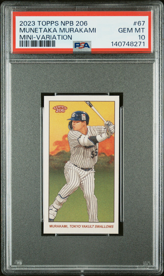 Munetaka Murakami 2023 Topps NPB Mini Variation PSA 10 Gem Mint