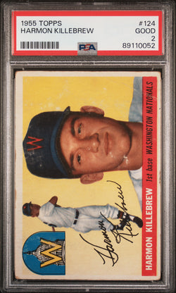 Harmon Killebrew 1955 Topps #124 PSA 2 Good