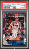 Luke Doncic 2019 Hoops Premium Purple Cracked Ice #22/25 PSA 10 Gem Mint