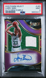 Larry Bird 2020 Panini Select Purple Auto Jersey #32/35 PSA 9 Mint