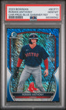 Roman Anthony 2023 Bowman Blue Shimmer Refractor #65/150 PSA 10 Gem Mint