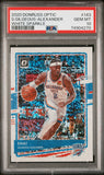 Shai Gilgeous-Alexander 2020 Donruss Optic #143 White Sparkle PSA 10 Gem Mint