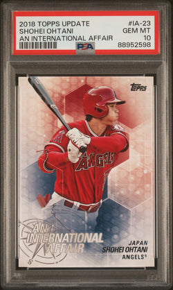 Shohei Ohtani 2018 Topps Update International Affair PSA 10 Gem Mint