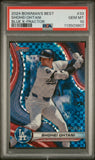 Shohei Ohtani 2024 Bowmans Best Blue X-Fractor #125/150 PSA 10 Gem Mint