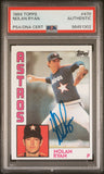 Nolan Ryan 1984 Topps #470 Autograph PSA Auth