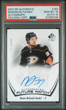 Mason McTavish 2021 Upper Deck SP Authentic Rookie Auto #73/999 PSA 10 Auto 10