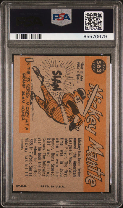 Mickey Mantle 1960 Topps All-Star #563 PSA 6 Ex-Mint