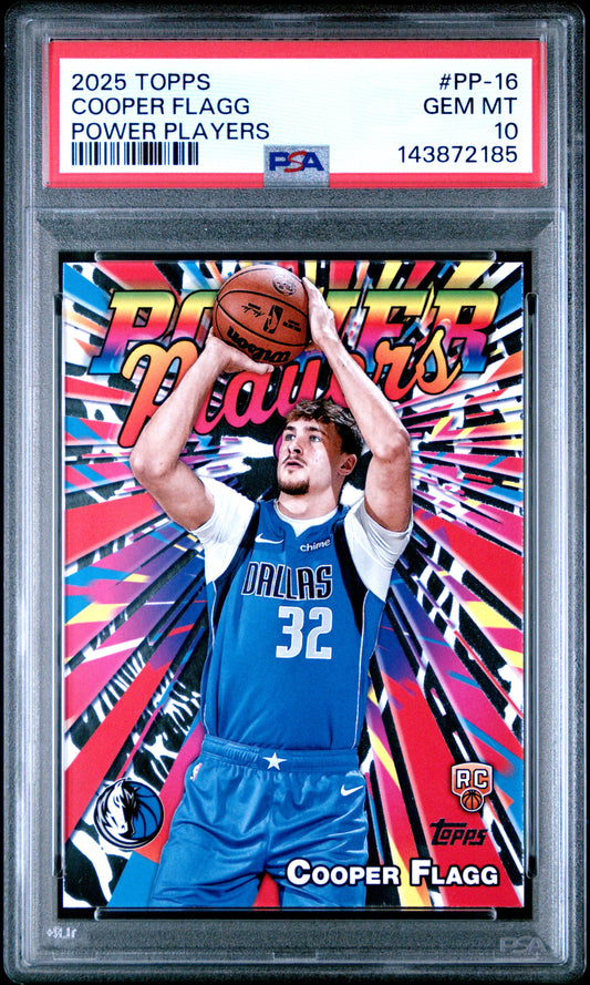 Cooper Flagg 2025 Topps Power Players PSA 10 Gem Mint 2185