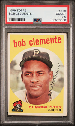 Bob Clemente 1959 Topps #478 PSA 2.5 Good+ 0668