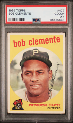 Bob Clemente 1959 Topps #478 PSA 2.5 Good+ 0664