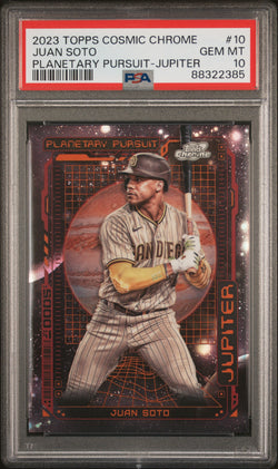Juan Soto 2023 Topps Chrome Cosmic Planetary Pursuit Jupiter PSA 10 Gem Mint