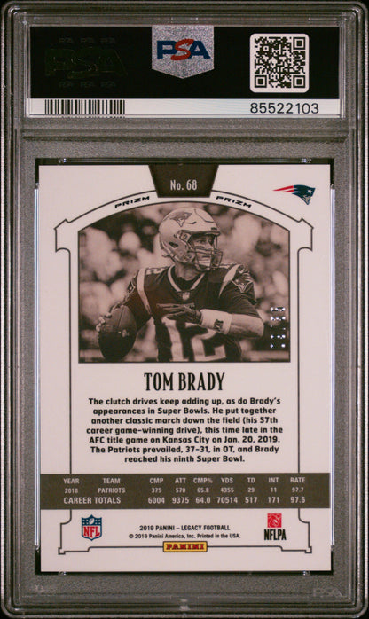 Tom Brady 2019 Panini Legacy Bronze #68 #8/35 PSA 10 Gem Mint