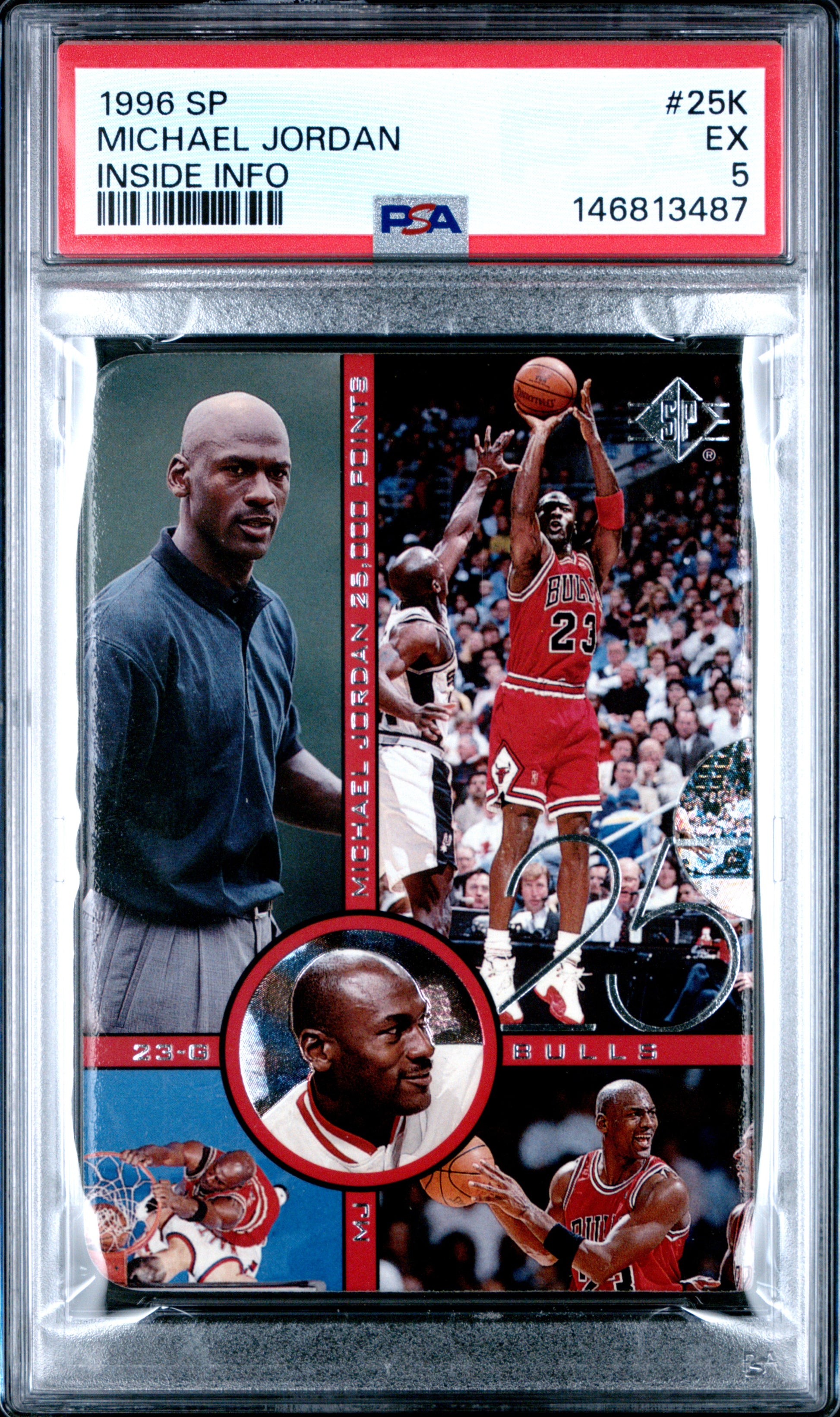 Michael Jordan 1996 SP Inside Info #25K PSA 5 EX
