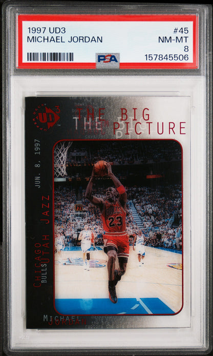 Michael Jordan 1997 Upper Deck UD3 #45 PSA 8 Nm-Mint 5506