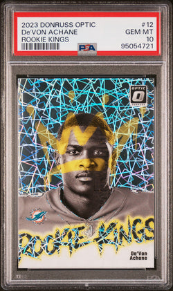 De'Von Achane 2023 Donruss Optic Rookie Kings PSA 10 Gem Mint