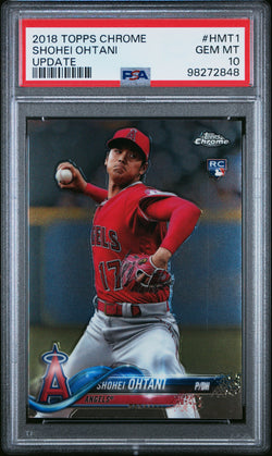 Shohei Ohtani 2018 Topps Chrome Update Rookie PSA 10 Gem Mint 2848