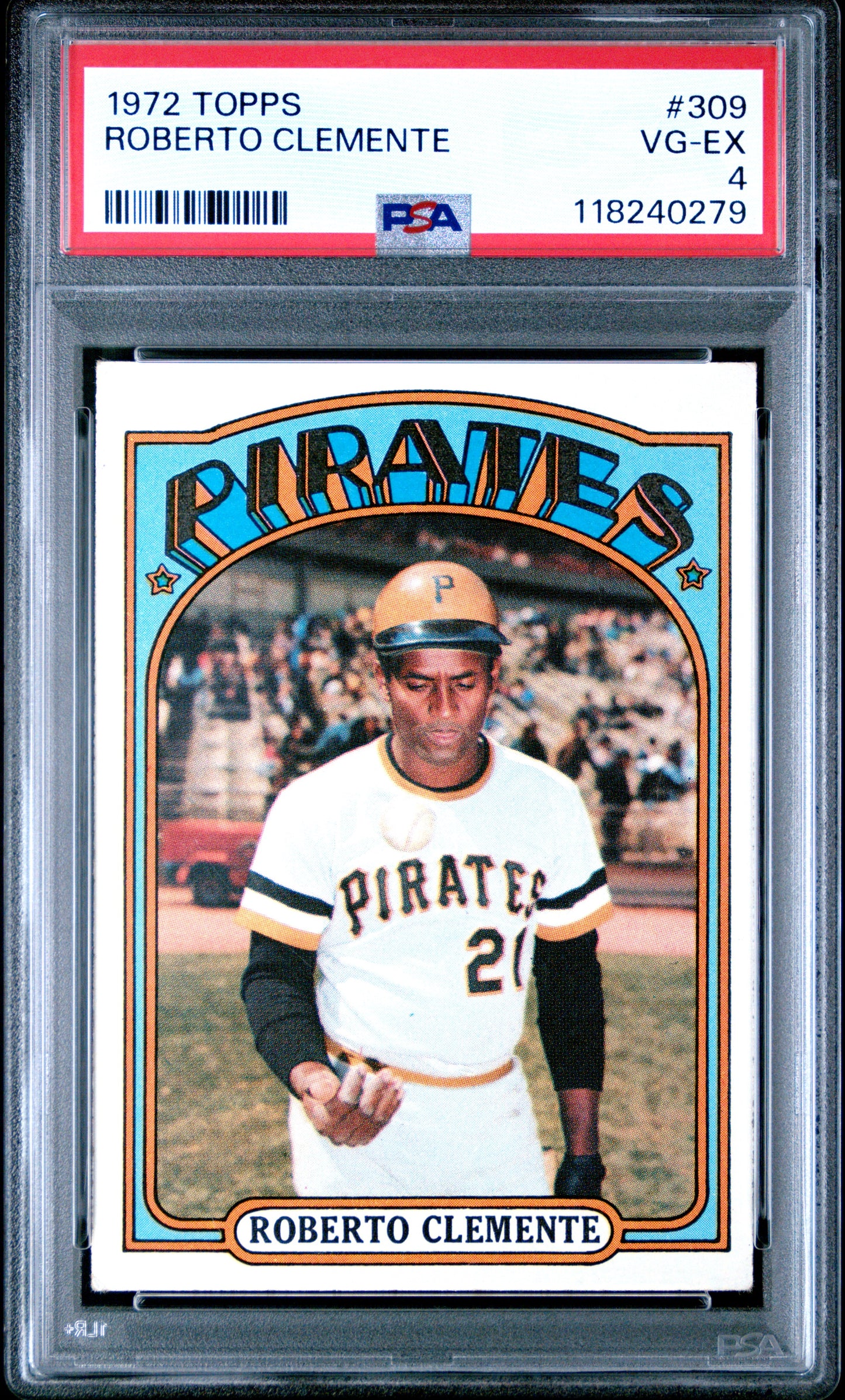 Roberto Clemente 1972 Topps #309 PSA 4 Vg-Ex 0279