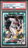 Michael Harris 2021 Bowman Draft Sapphire Aqua #14/20 PSA 10 Gem Mint