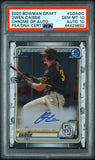 Owen Caissie 2020 Bowman Draft Chrome Auto PSA 10 Auto 10 9892