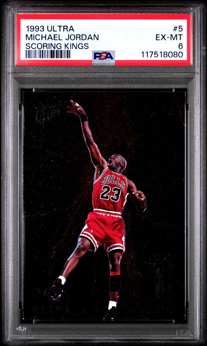 Michael Jordan 1993 Fleer Ultra Scoring Kings PSA 6 Ex-Mint 8080