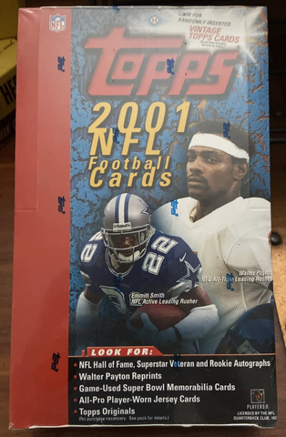 2001 Topps Football Hobby Box