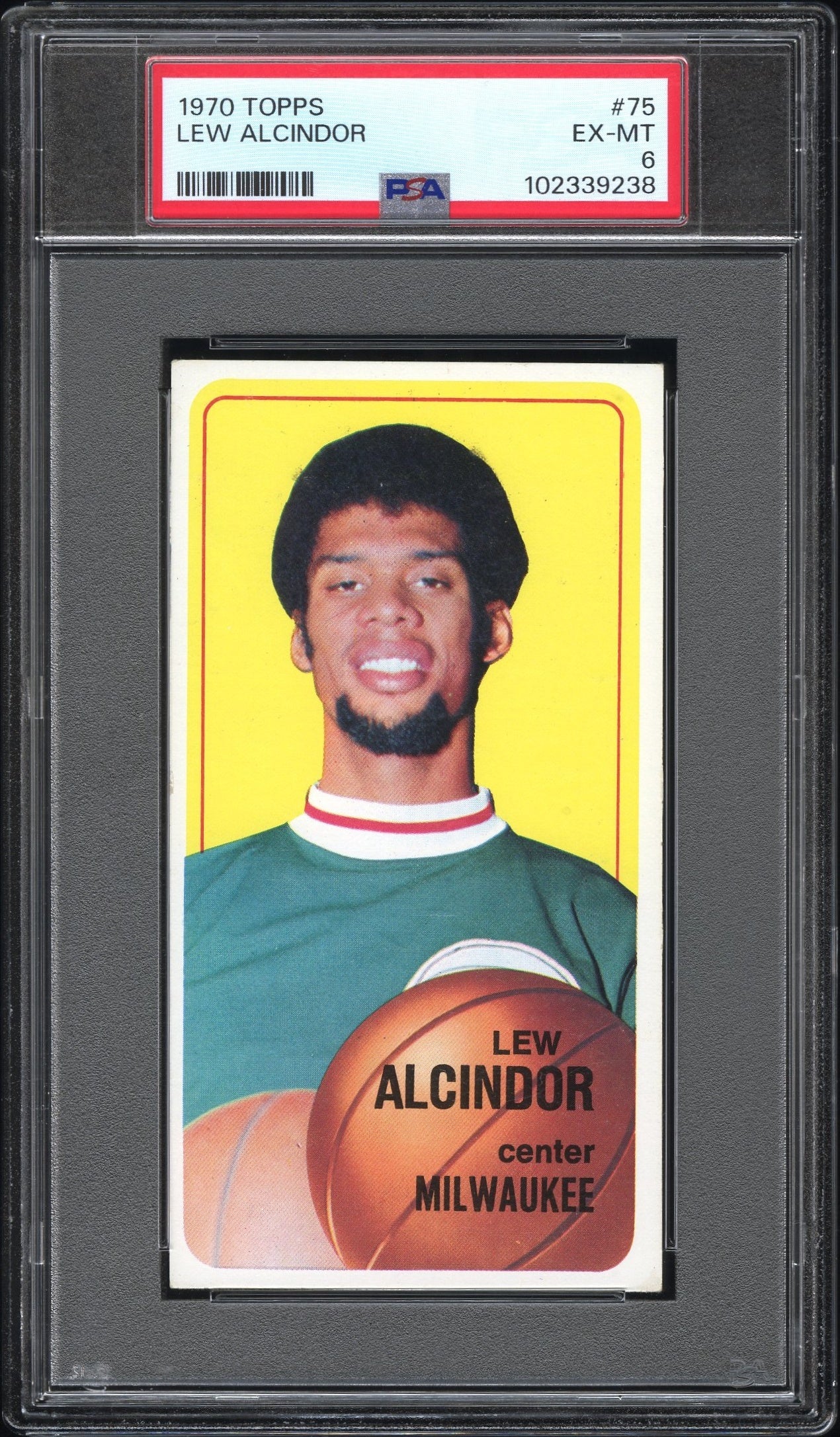 Lew Alcindor 1970 Topps #75 PSA 6 Ex-Mt 9238