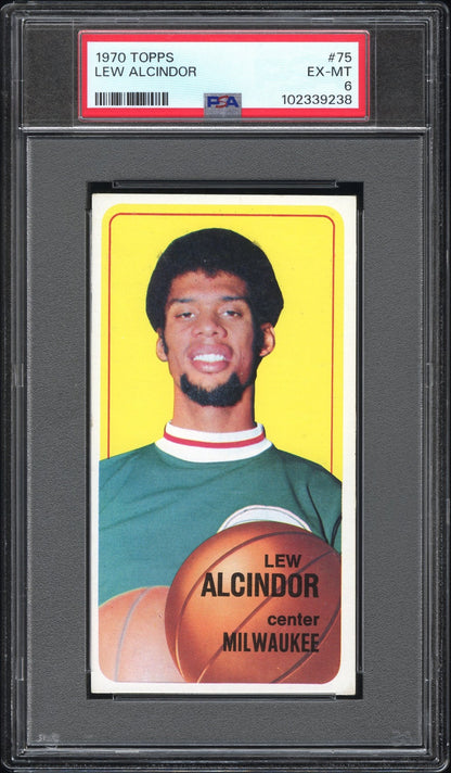 Lew Alcindor 1970 Topps #75 PSA 6 Ex-Mt 9238