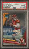 Caleb Williams 2023 Bowman Chrome University Autogrpah #1 PSA 10 Gem Mint