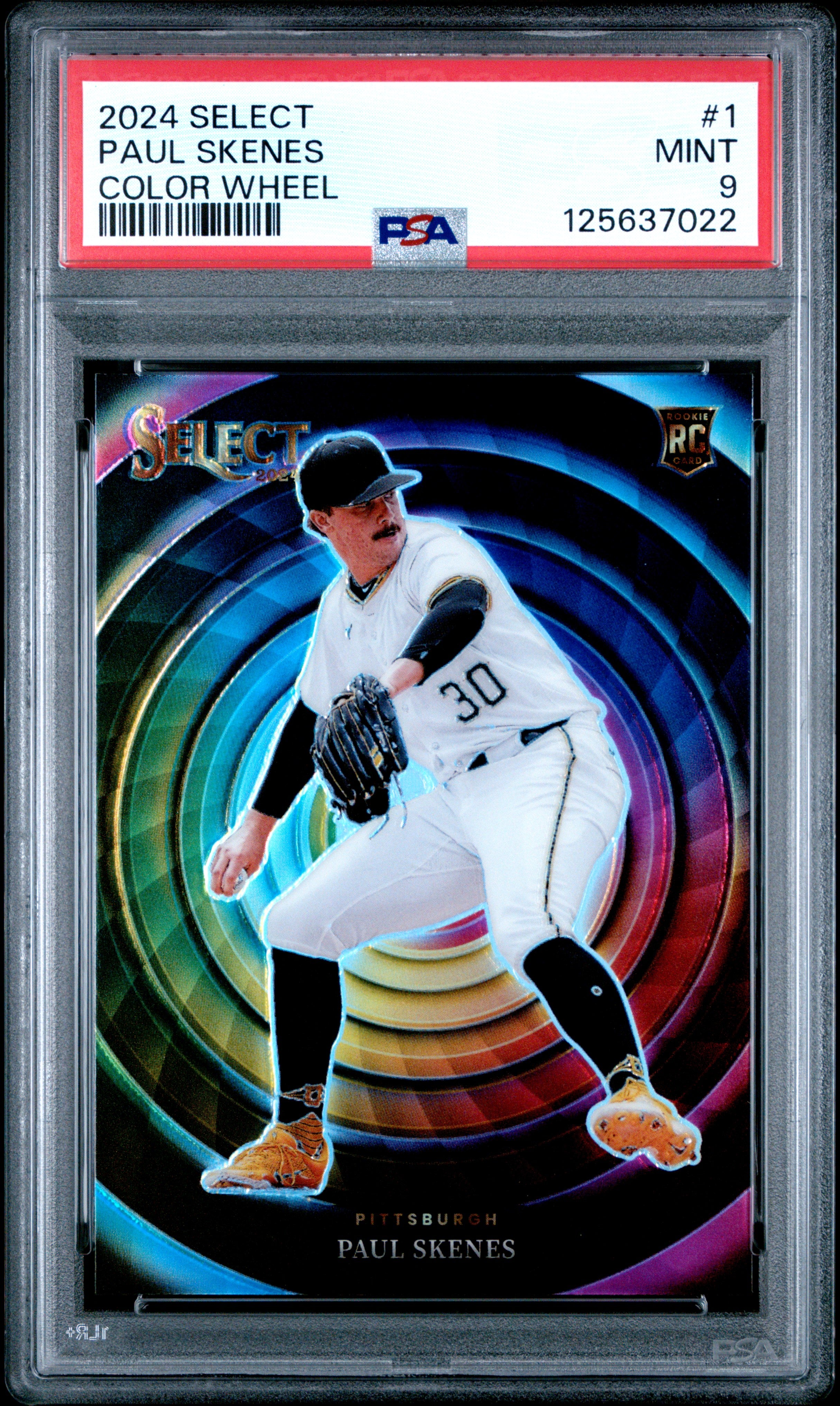 Paul Skenes 2024 Panini Select Color Wheel PSA 9 Mint – Three Stars ...