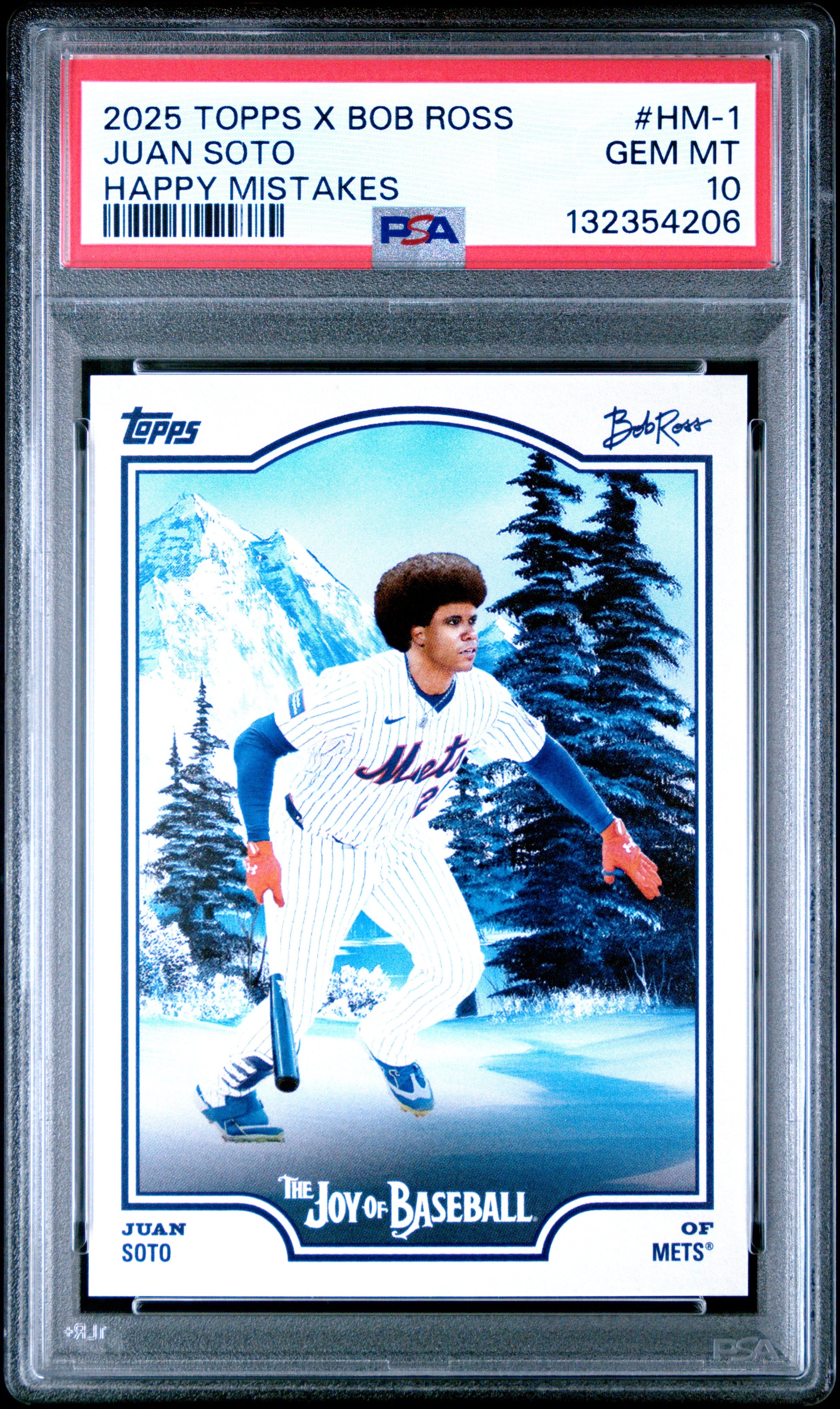 Juan Soto 2025 Topps Bob Ross Happy Mistakes SP PSA 10 Gem Mint