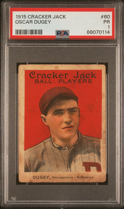 Oscar Dugey 1915 Cracker Jack #60 PSA 1 Poor