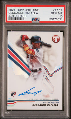 Ceddanne Rafaela 2024 Topps Pristine Rookie Auto PSA 10 Gem Mint