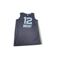 Ja Morant Signed Nike Swingman Navy Jersey Icon Edition JSA Authentication