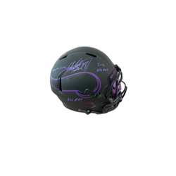 Adrian Peterson Signed Riddell Eclipse Speed Replica Helmet Beckett  Authentication