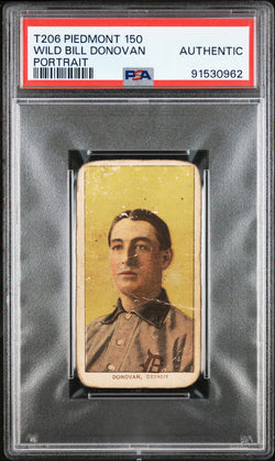 Wild Bill Donovan Portrait 1909-11 T206 Piedmont 150 PSA Auth