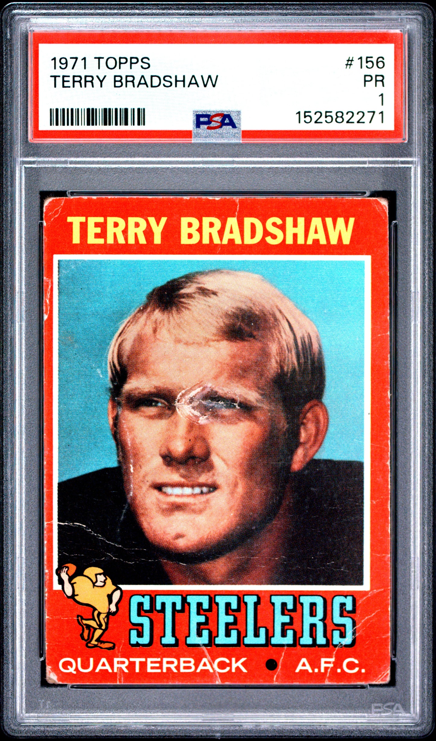 Terry Bradshaw 1971 Topps Rookie #156 PSA 1 Poor 2271
