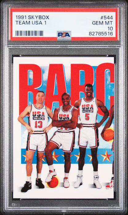 Mullin Barkley Robinson 1991 Skybox Team USA 1 #544 PSA 10 Gem Mint 5516
