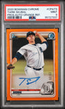 Tarik Skubal 2020 Bowman Chrome Orange Refractor Auto #22/25 PSA 9 Mint