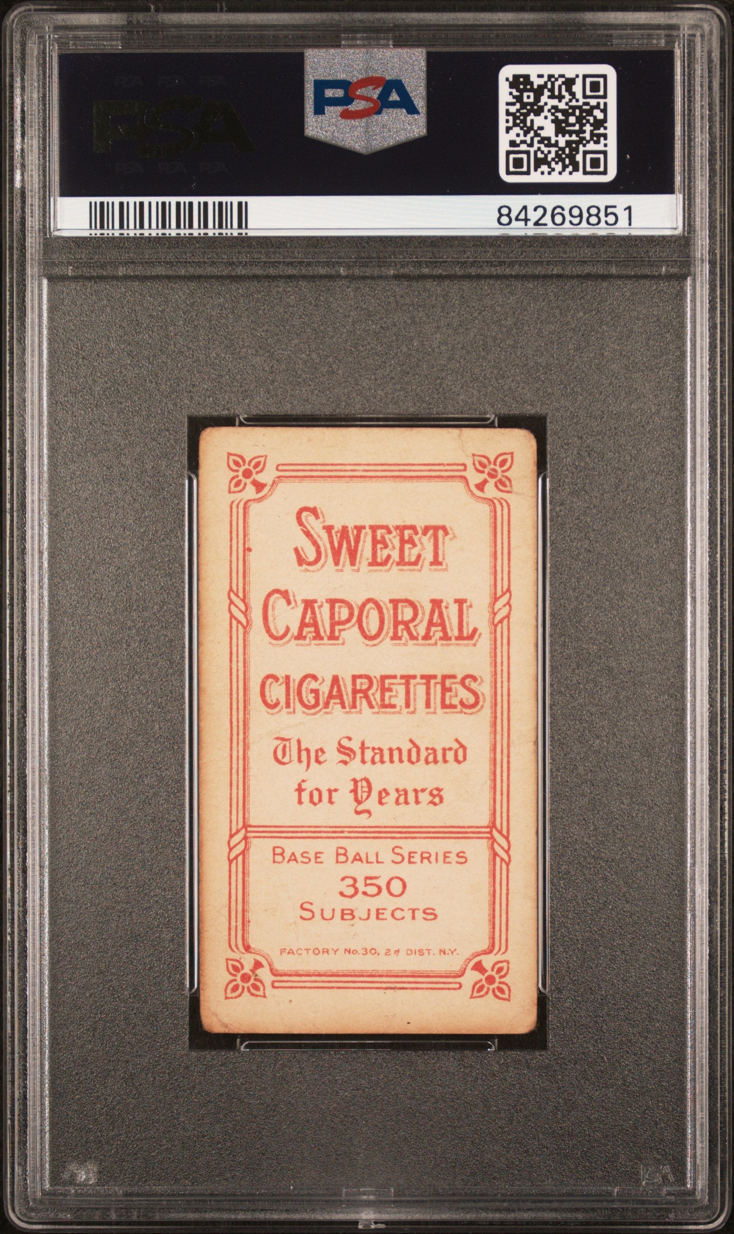 Bill Lattimore 1909-11 T206 Sweet Caporal 350/30 PSA 1 Poor