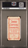 Admiral Schlei 1909-11 T206 Sweet Caporal 150/30 Catching PSA 1 Poor