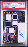 J.J. McCarthy 2024 Panini Absolute Five Jersey Rookie Auto #42/99 PSA 8 Nm-Mint