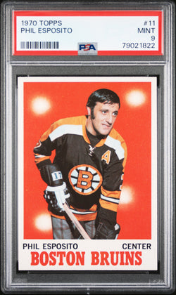 Phil Esposito 1970 Topps #11 PSA 9 Mint